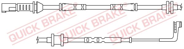 QUICK BRAKE Сигнализатор, износ тормозных колодок WS 0383 A